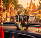 Aarambh Ganesha Eternal Black car dashboard lifestyle