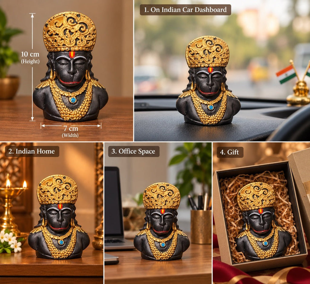 Dhyana Veer Hanuman | Unwavering Faith - Ishvara Art