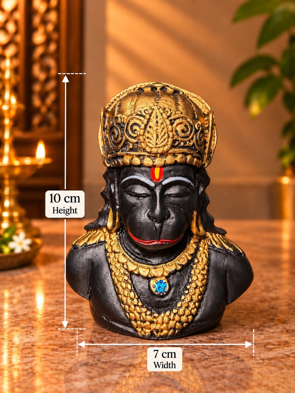 Dhyana Veer Hanuman | Unwavering Faith - Ishvara Art