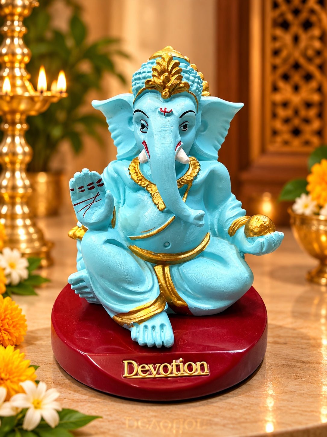 Laddu Ganesha Idol | Abundance & Prosperity - Ishvara Art