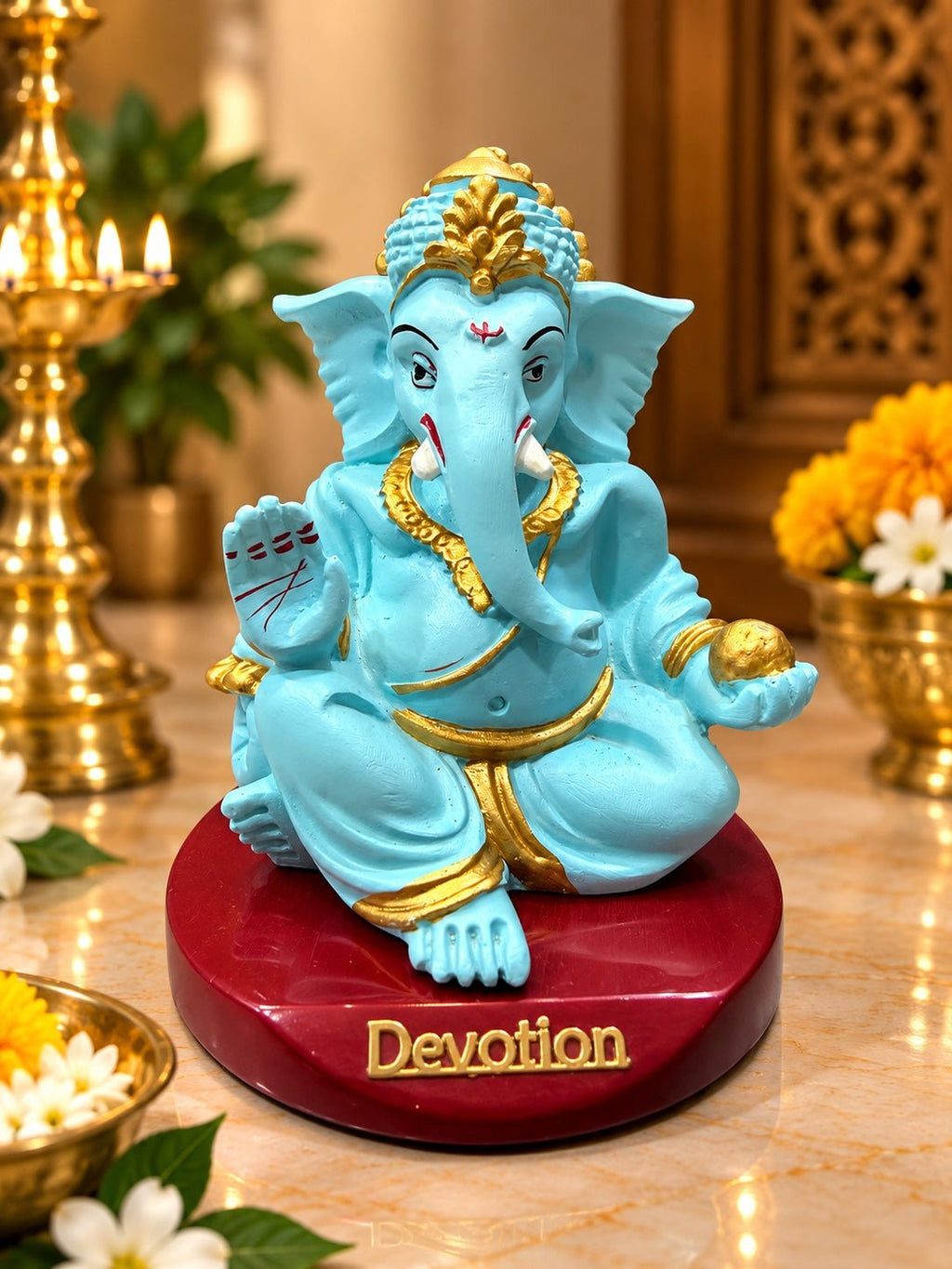 Laddu Ganesha Idol | Abundance & Prosperity - Ishvara Art