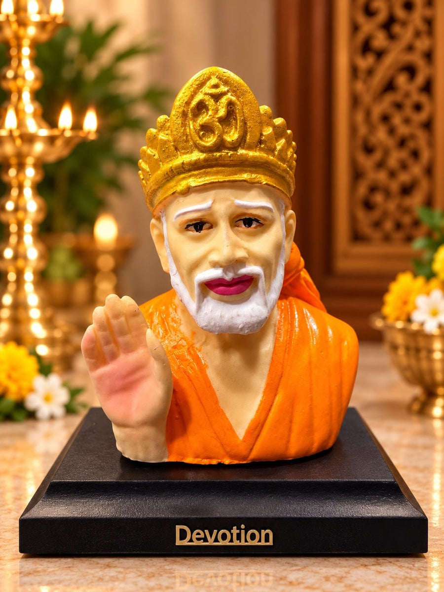 Om Shri Sai: Spiritual Essence of Peace and Harmony - Ishvara Art