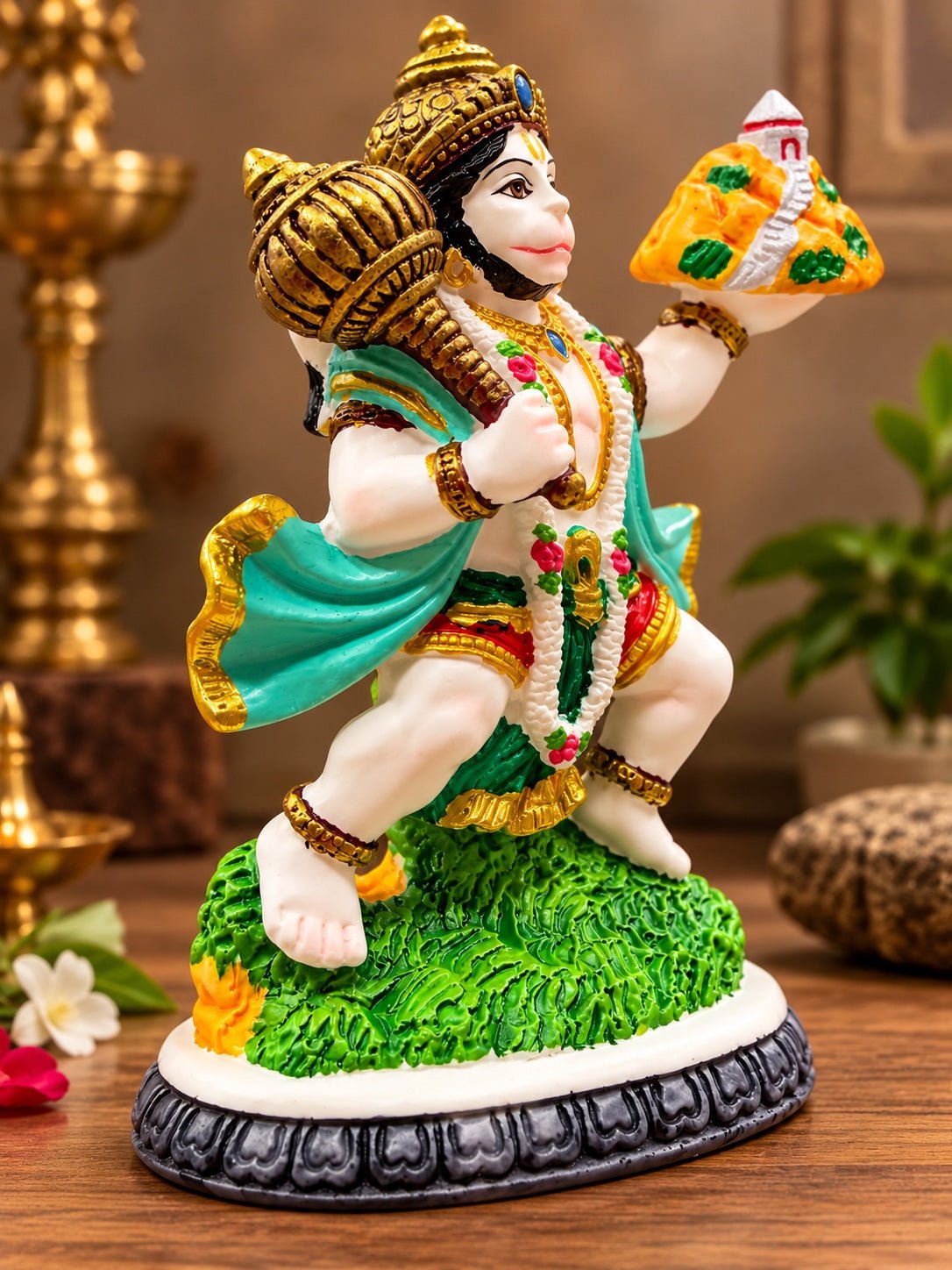 Parvat Hanuman - Divine Spiritual Idol - Ishvara Art